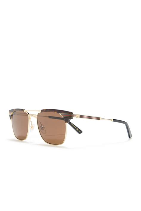 gucci 52mm scroll clubmaster sunglasses|gucci glasses sunglass hut.